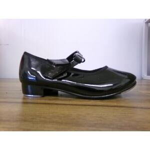 Dance Tan Tap Shoes ABT Kids 8 Mary Jane Patent Leather Loop Strap Velcro